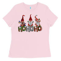 Bubblegum Pink ho ho. ho gnomes Ladies Tee - BarkalooDesign
