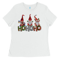 White ho ho. ho gnomes Ladies Tee - BarkalooDesign