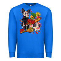 True Royal mexican dead day with skeleton cat Premium Sweatshirt - AdoDesignShop
