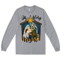 Oh Holy Night Holy Family Long Sleeve Tee | Teevron