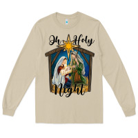 Mushroom oh holy night holy family Long Sleeve Tee - RanaPortraitStore