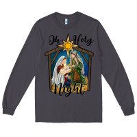 Smoke oh holy night holy family Long Sleeve Tee - RanaPortraitStore