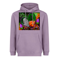 Lavender halloween heart mouse pad Heavyweight Hoodie - BundleAndBundleShop