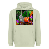 Matcha halloween heart mouse pad Heavyweight Hoodie - BundleAndBundleShop
