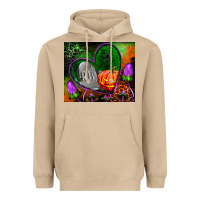 Mushroom halloween heart mouse pad Heavyweight Hoodie - BundleAndBundleShop