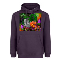Plum halloween heart mouse pad Heavyweight Hoodie - BundleAndBundleShop