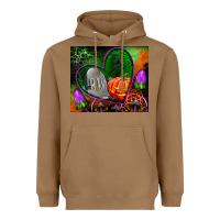 Halloween Heart Mouse Pad Heavyweight Hoodie | Teevron