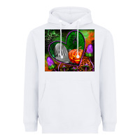 White halloween heart mouse pad Heavyweight Hoodie - BundleAndBundleShop