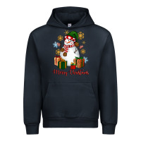 Navy Snowman Merry Christmas Urban Hoodie - NancyCooperArtShop