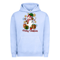 Pigment Grape Ice Snowman Merry Christmas Urban Hoodie - NancyCooperArtShop