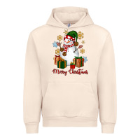 Sandshell Snowman Merry Christmas Urban Hoodie - NancyCooperArtShop
