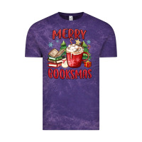 Cloud Purple merry booksmas Vintage Tee - MaliasSmallBusiness
