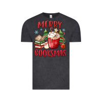 Vintage Black merry booksmas Vintage Tee - MaliasSmallBusiness