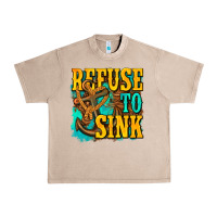 French Oak refuse to sink western Urban Heavy Tee - texasbilliewilder