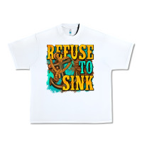 White refuse to sink western Urban Heavy Tee - texasbilliewilder