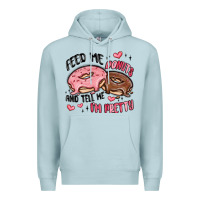 Blue Mist feed me donuts and tell me i'm pretty Premium Hoodie - MaliasSmallBusiness