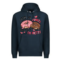Navy feed me donuts and tell me i'm pretty Premium Hoodie - MaliasSmallBusiness