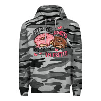 Slate Camo feed me donuts and tell me i'm pretty Premium Hoodie - MaliasSmallBusiness
