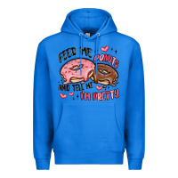 True Royal feed me donuts and tell me i'm pretty Premium Hoodie - MaliasSmallBusiness
