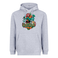 Heather Grey jesus is my anchor Heavyweight Hoodie - Jasminsmagicworld