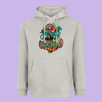 Jesus Is My Anchor Heavyweight Hoodie Designed By Jasminsmagicworld