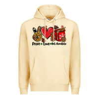 Pina Colada peace love  hot chocolate Premium Hoodie - AdoDesignShop