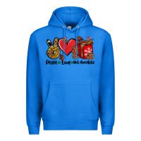 True Royal peace love  hot chocolate Premium Hoodie - AdoDesignShop