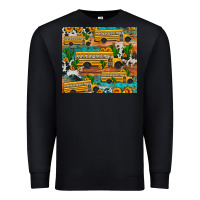 Black school bus cactus sunflower Premium Sweatshirt - Artiststas
