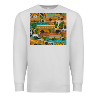 Dove Grey school bus cactus sunflower Premium Sweatshirt - Artiststas