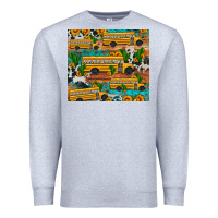 Heather Grey school bus cactus sunflower Premium Sweatshirt - Artiststas