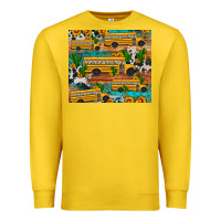 Lemon school bus cactus sunflower Premium Sweatshirt - Artiststas
