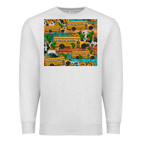 Oatmeal Heather school bus cactus sunflower Premium Sweatshirt - Artiststas