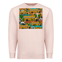 Pale Pink school bus cactus sunflower Premium Sweatshirt - Artiststas