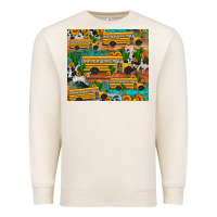 Sandshell school bus cactus sunflower Premium Sweatshirt - Artiststas
