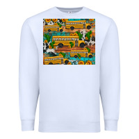 White school bus cactus sunflower Premium Sweatshirt - Artiststas