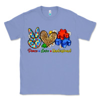 Colony Blue peace love understand Classic Tee - Zillion Design Studio
