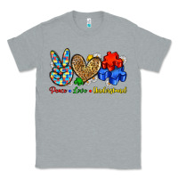 Heather Grey peace love understand Classic Tee - Zillion Design Studio