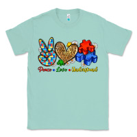 Seafoam peace love understand Classic Tee - Zillion Design Studio