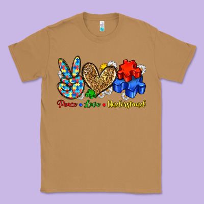 Peace Love Understand Classic Tee Designed By Zillion Design Studio