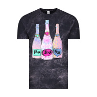 Cloud Black pop clink fizz champagne bubbly Vintage Tee - MaliasSmallBusiness
