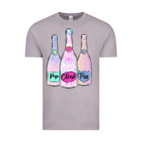 Vintage Zinc pop clink fizz champagne bubbly Vintage Tee - MaliasSmallBusiness