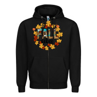 Black fall vibes Zipper Hoodie - CowhideDigitalArt