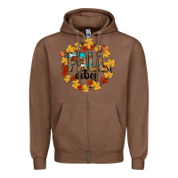Chestnut fall vibes Zipper Hoodie - CowhideDigitalArt