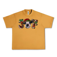 Peanut Butter Christmas Joy Heifer Cow Urban Heavy Tee - RanaPortraitStore