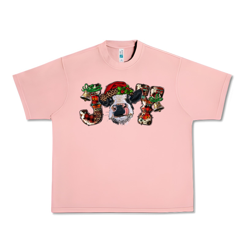 Christmas Joy Heifer Cow Urban Heavy Tee by RanaPortraitStore | Teevron