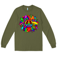Army Green pride sunflower Long Sleeve Tee - Zillion Design Studio