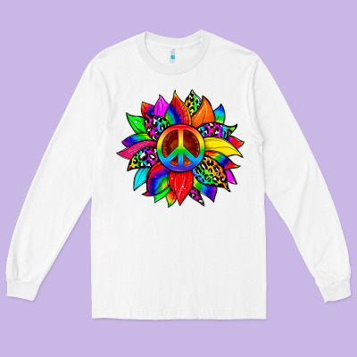 Pride Sunflower Long Sleeve Tee Designed By Zillion Design Studio
