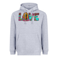 Heather Grey love our lady of guadalupe Heavyweight Hoodie - JahusDesignShop