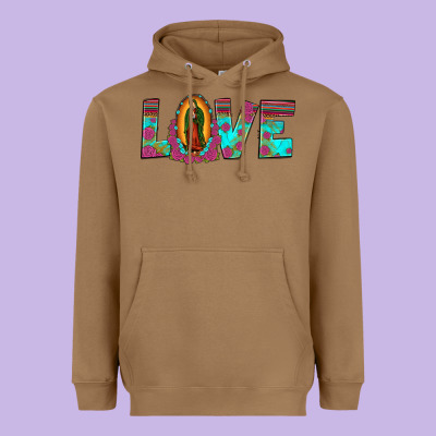 Love Our Lady Of Guadalupe Heavyweight Hoodie Designed By Jahusdesignshop