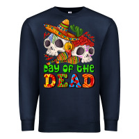 Navy mexican day of the dead Premium Sweatshirt - AdoDesignShop